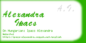 alexandra ipacs business card